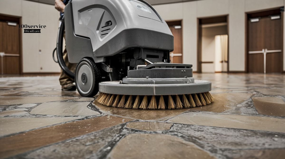 Nettoyage de sol en carrelage